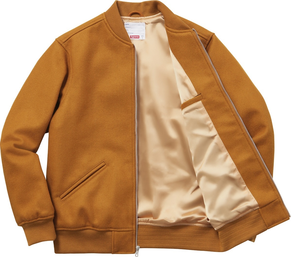 Old English Zip Varsity Jacket view 7